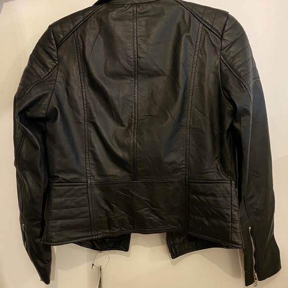 Biker style leather jacket - Picture 2 of 2